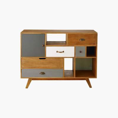 Maisons du Monde PICADILLY - Tricoloured Solid Mango Wood Sideboard