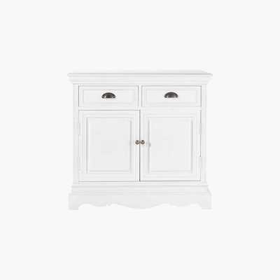 Maisons du Monde JOSÉPHINE - Paulownia wood sideboard in white W 86cm