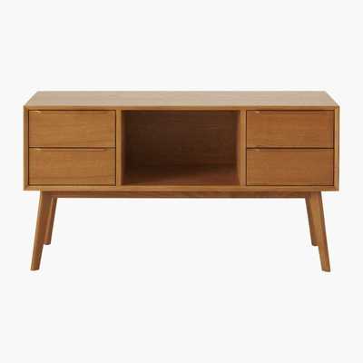 Maisons du Monde Solid Oak 4-Drawer Vintage Sideboard Portobello
