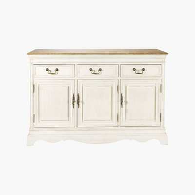 Maisons du Monde LÉONTINE - 3-Door 3-Drawer Sideboard in Cream
