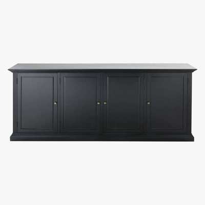 Maisons du Monde CAMBRONNE - Black 4-Door Sideboard