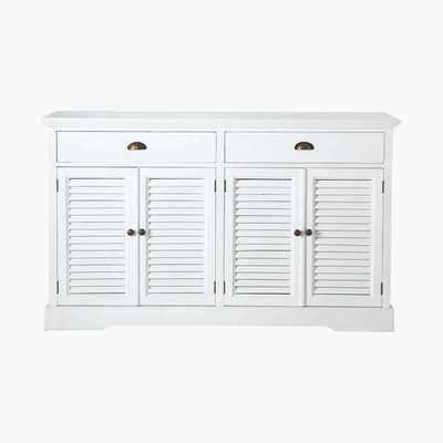 Maisons du Monde BARBADE - Wooden sideboard in white W 150cm