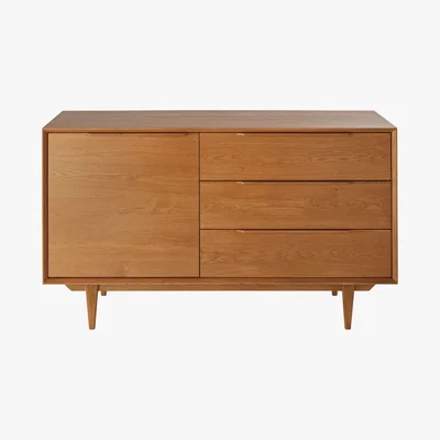 Maisons du Monde PORTOBELLO - French Solid Oak Scandinavian-Style Sideboard