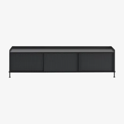 Made in Design Enfold Dresser metal black / L 186 x H 48 cm - Muuto