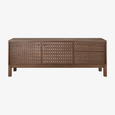 Made in Design Sono Dresser wood brown / W 160 x H 60 cm - Hand-carved - Ethnicraft
