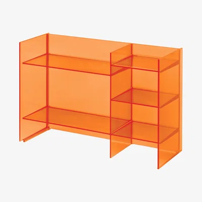 Made in Design Sound-Rack Storage unit by Kartell Orange