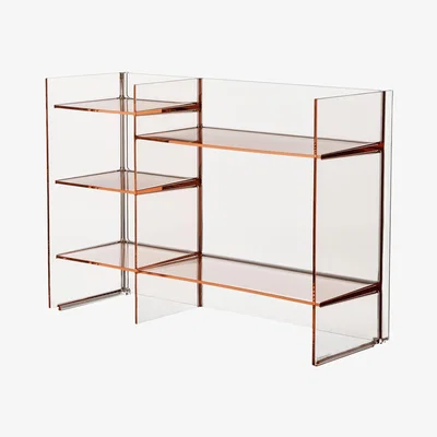 Made in Design Sound-rack Storage unit - L 75 x H 53 cm by Kartell Pink
