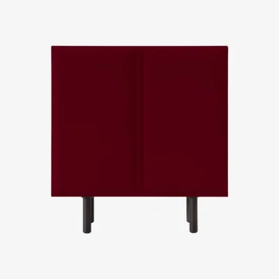 Made in Design Tacito Dresser wood red / W 100 x H 107 cm - Felt Doors - Magis