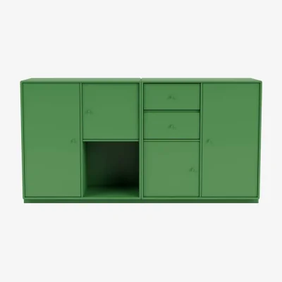 Made in Design Couple Dresser wood green / W 139.2 x D 38 x H 72.6 cm - MONTANA