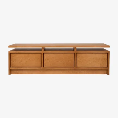 Made in Design Ratio Low console natural wood / Television table - W 140 x H 40 cm - Frama