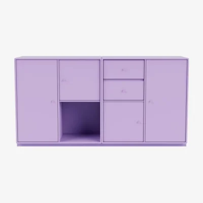 Made in Design Couple Dresser wood purple / W 139.2 x D 38 x H 72.6 cm - MONTANA
