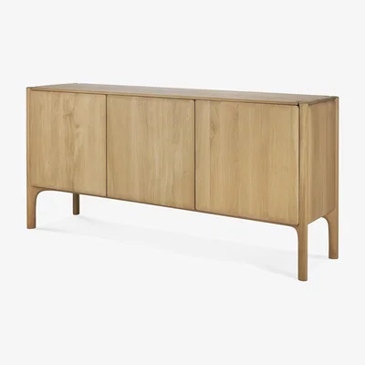Nordic Nest Ethnicraft PI Sideboard Oak 3 doors