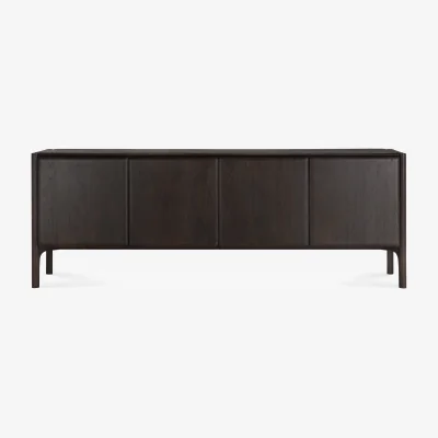 Nordic Nest Ethnicraft PI Sideboard Teak dark brown 4 doors