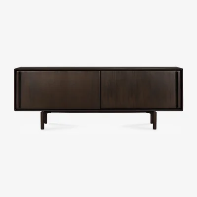 Nordic Nest Ethnicraft Flow sideboard Rose brown mahogany 224x82 cm
