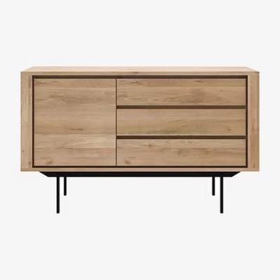 Nordic Nest Ethnicraft Shadow sideboard Oak-Wax oil 1 door 3 drawers