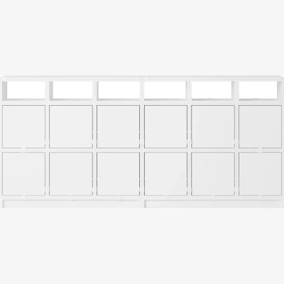 Nordic Nest Muuto Stacked storage system sideboard configuration 1 White