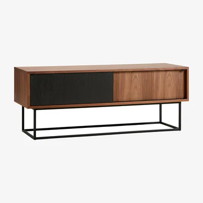 Nordic Nest Woud Virka media bench Black - walnut