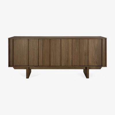 Nordic Nest Ethnicraft Pillar sideboard Wild brown teak 169 cm