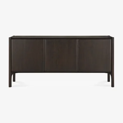 Nordic Nest Ethnicraft PI Sideboard Teak dark brown 3 doors
