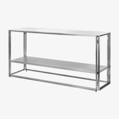 Nordic Nest Kristina Dam Studio Foldable console 124x60 cm Brushed stainless steel