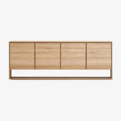 Nordic Nest Ethnicraft Nordic sideboard Oiled oak 4 doors