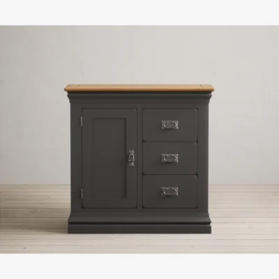 Oak&More Charwood Oak and Charcoal Painted Hallway Sideboard