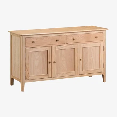 Oak&More Sadie 3 Door 2 Drawer Oak Sideboard