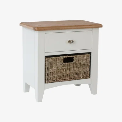 Oak&More Arlia 1 Drawer 1 Basket Storage Unit