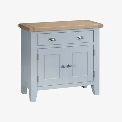 Oak&More Willow 2 Door 1 Drawer Oak and Grey Sideboard