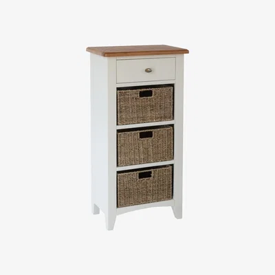 Oak&More Arlia 1 Drawer 3 Basket Unit