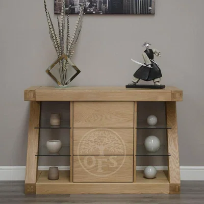 Oak&More Infinity Oak Designer Narrow Sideboard