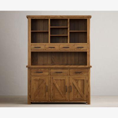 Oak&More Country Rustic Solid Oak Large Dresser