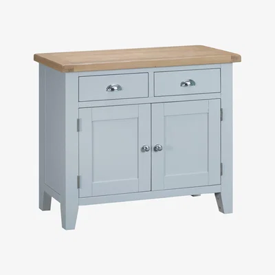 Oak&More Willow 2 Door 2 Drawer Oak and Grey Sideboard