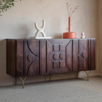 Olivia's Gallery Interiors Colby 3 Door Sideboard Brown