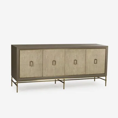 Olivia's Andrew Martin Edith Sideboard Ivory Shagreen