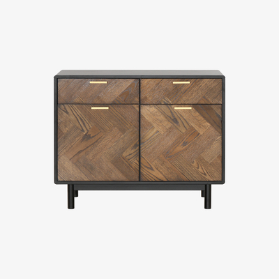 Out & Out Original Kensington – Oak Parquet Sideboard – 100cm