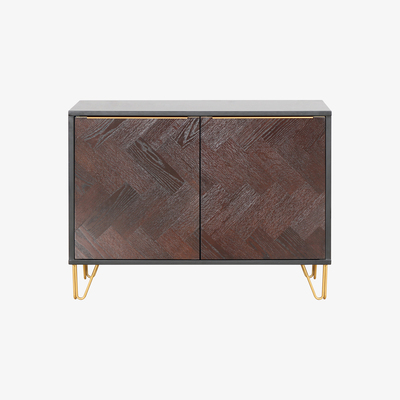 Out & Out Original Live – Dark Oak Parquet Sideboard – 100cm