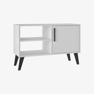 Out & Out Original Aspen White Sideboard and TV Unit - 1 Door