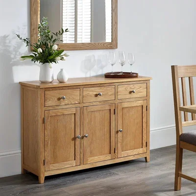 Downtown Julian Bowen Mallory Large Sideboard In LightWood