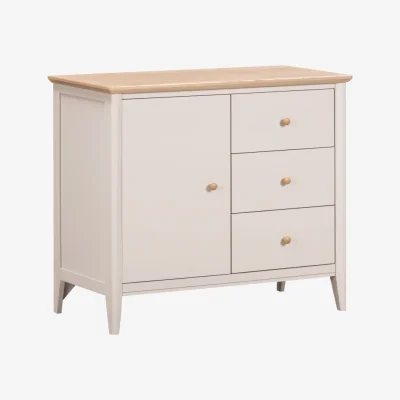 Downtown Caldecott Small Sideboard - Light Oak/Stone Grey