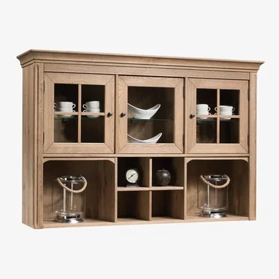 Downtown Wood Bros Henley Three Bay Dresser - Aged Oak, Geometric