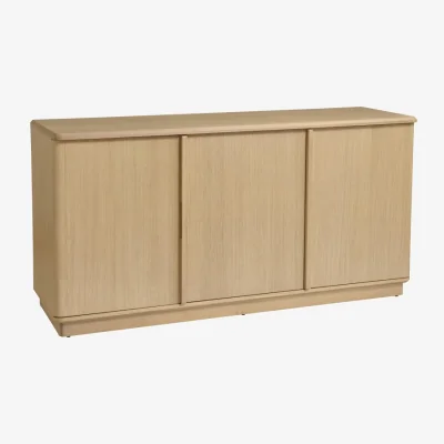 Downtown Louisiana 3 Door Large Sideboard - Oak