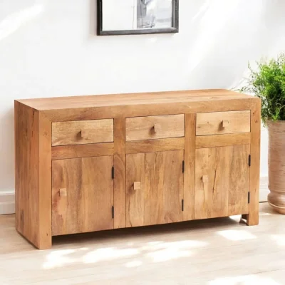 OAT Home Tibradden Wooden 3 Doors & 3 Drawers 135cm Sideboard