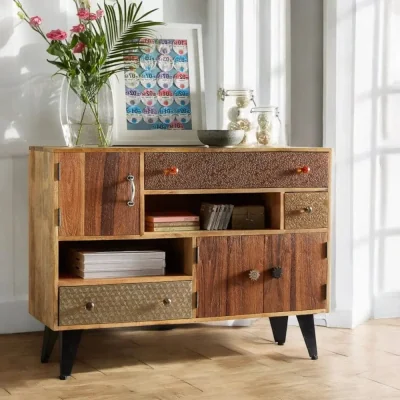 OAT Home Donegal Wooden 3 Doors & 3 Drawers 120cm Sideboard
