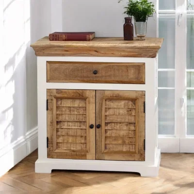 OAT Home Doonbeg Wooden 1 Drawer & 2 Doors 80cm Sideboard