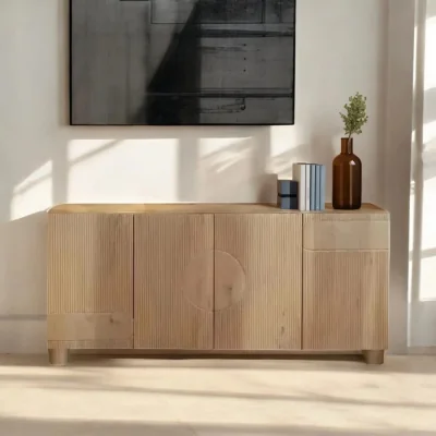OAT Home Cashel Wooden 4 Door 150cm Sideboard