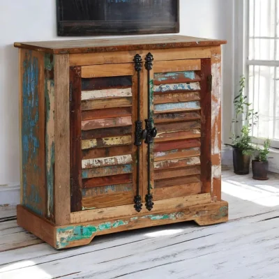 OAT Home Westport Wooden Rustic 2 Doors 78cm Sideboard