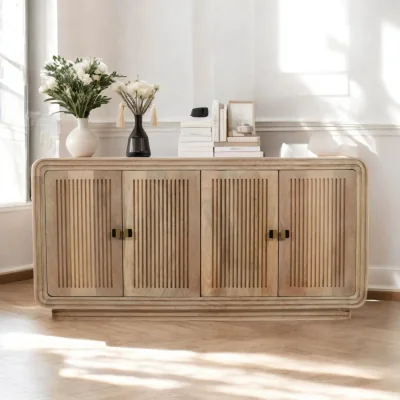 OAT Home Prehen Wooden 4 Doors 165cm Sideboard
