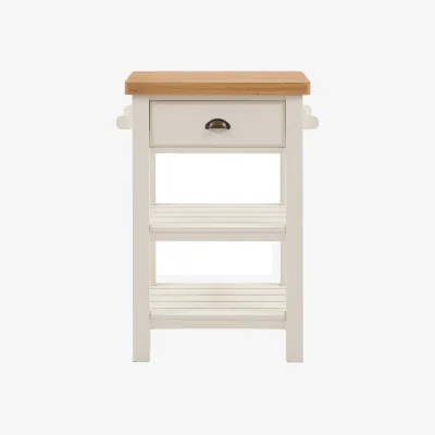 Perch and Parrow Harvest Butchers Block in White