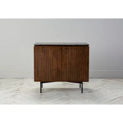 Perch and Parrow Kamsar Acacica and Marble Cabinet